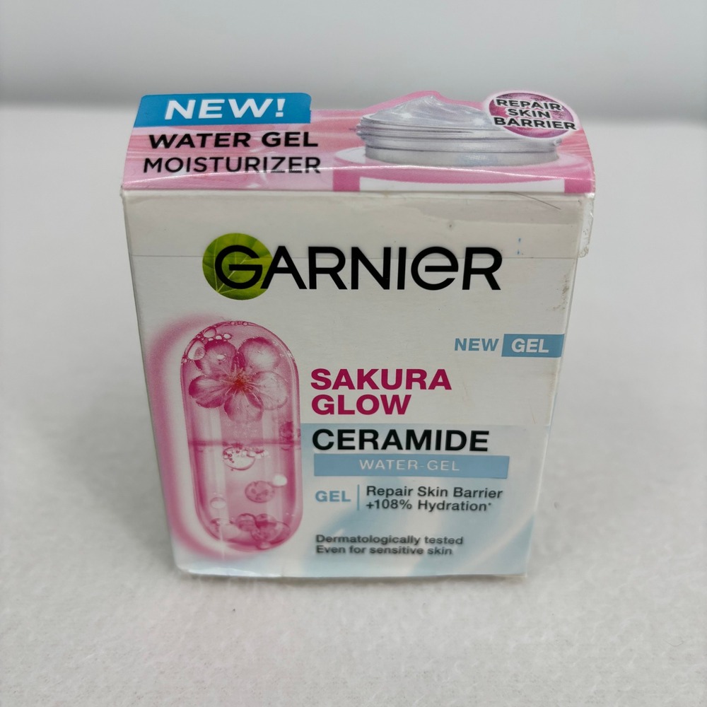Garnier Sakura Glow Ceramide Water-Gel Moisturizer Repair Skin Barrier New 50ml